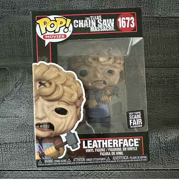 Funko Pop Leatherface HOT TOPIC SCARE FAIR 1673 & 1150 Texas Chainsaw Massacre - Picture 2 of 9